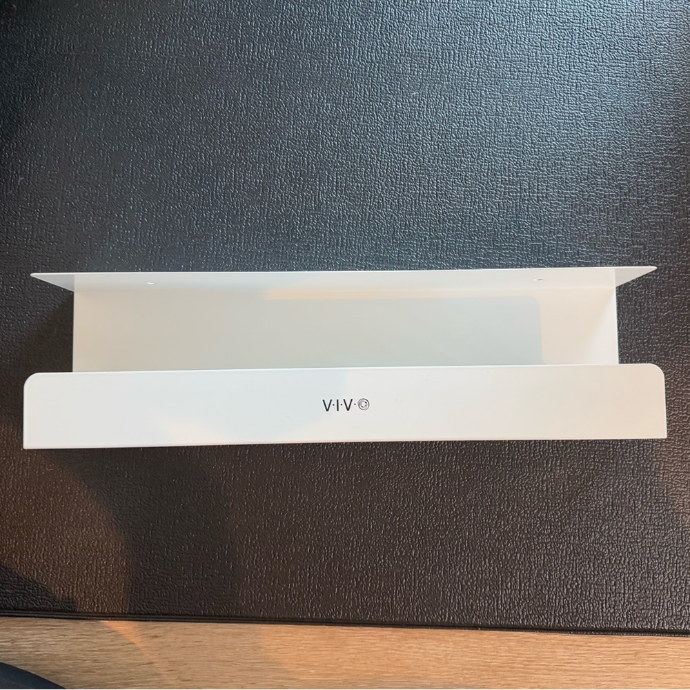 VIVO Under Desk 42 cm Cable Management Tray, Power Strip Holder
